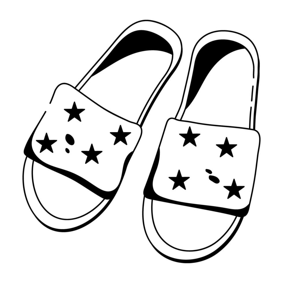 modieus spa slippers vector