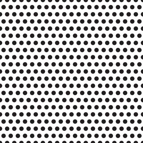 naadloze patronen met witte en zwarte erwten (polka dot). vector