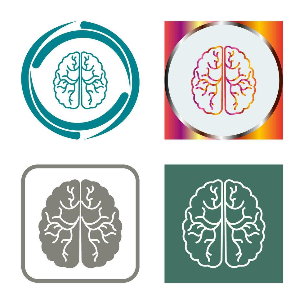 hersenen vector pictogram