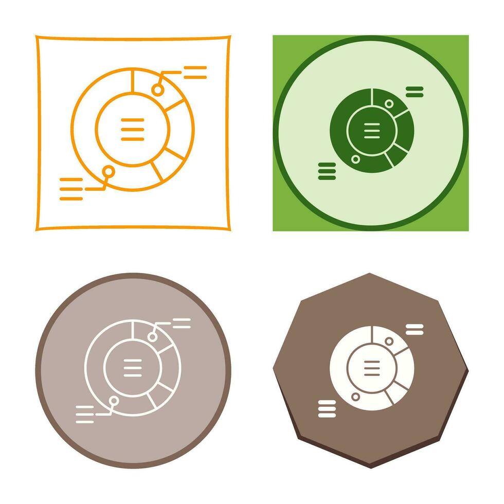 cirkeldiagram vector pictogram