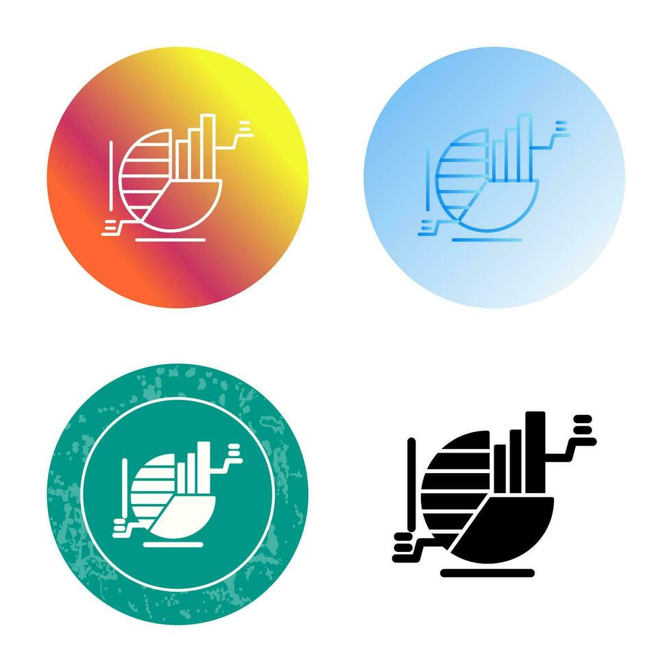 cirkeldiagram vector pictogram