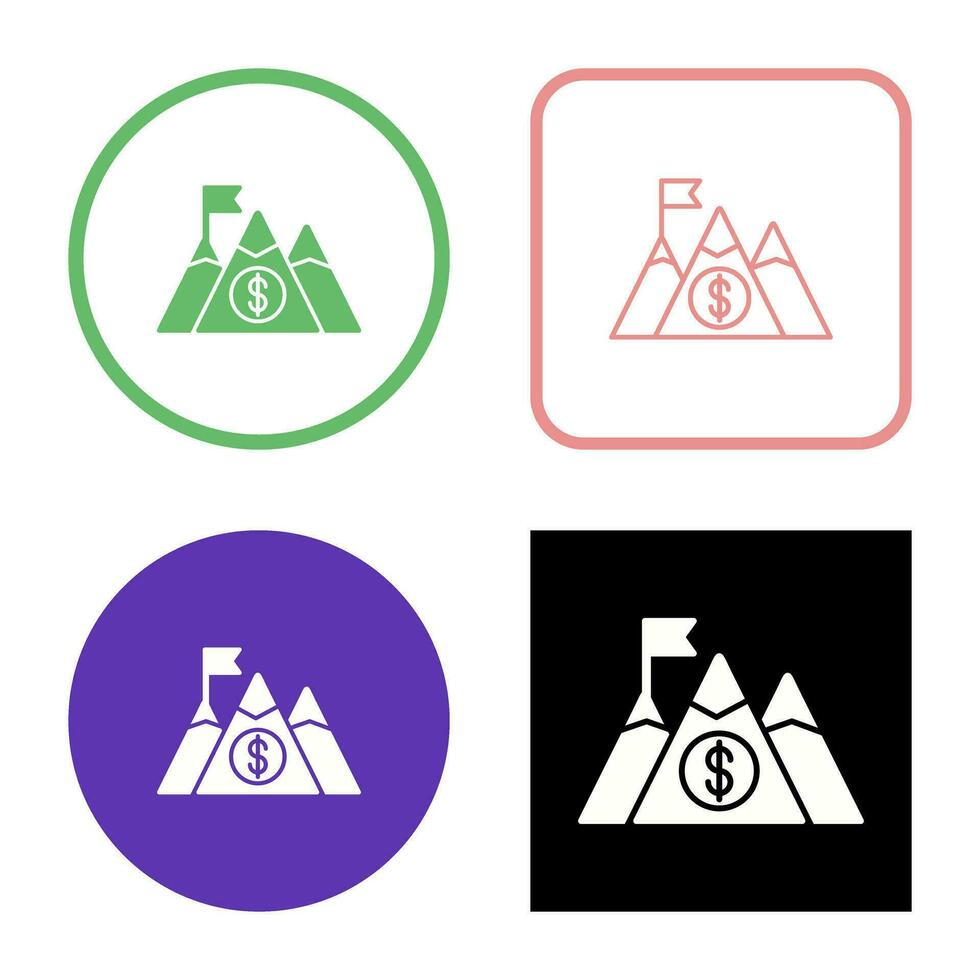 berg vector pictogram