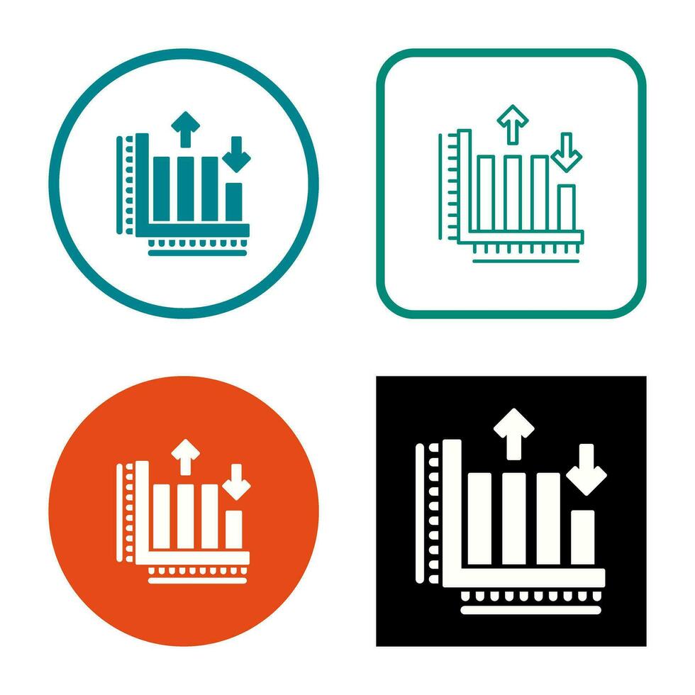 bar diagram vector icoon