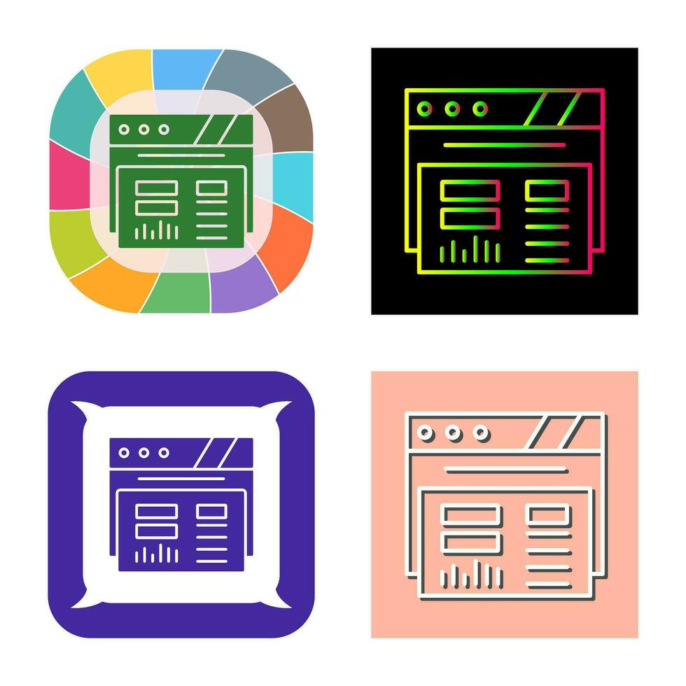 dashboard vector pictogram