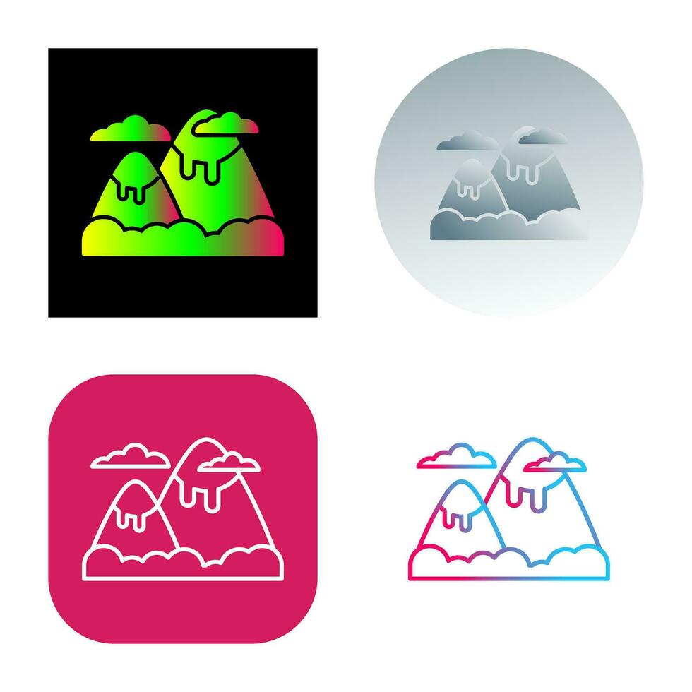 berg vector pictogram