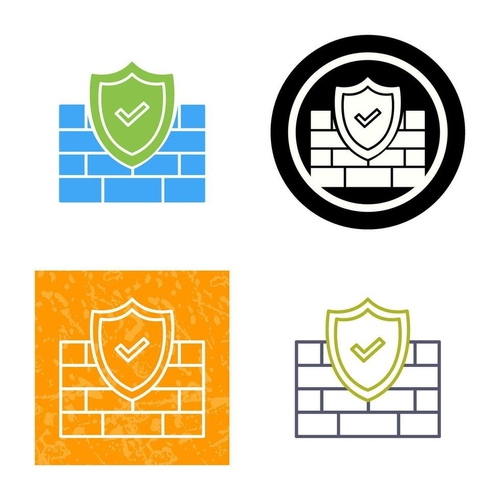 firewall vector pictogram