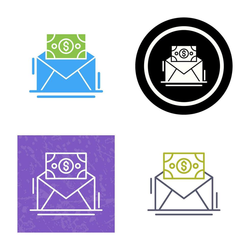 mail munt vector icoon