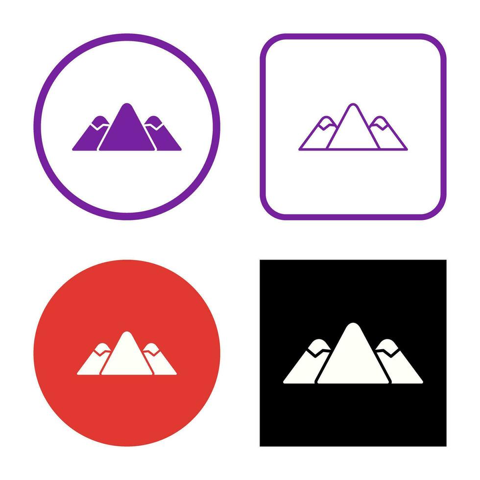 berg vector pictogram