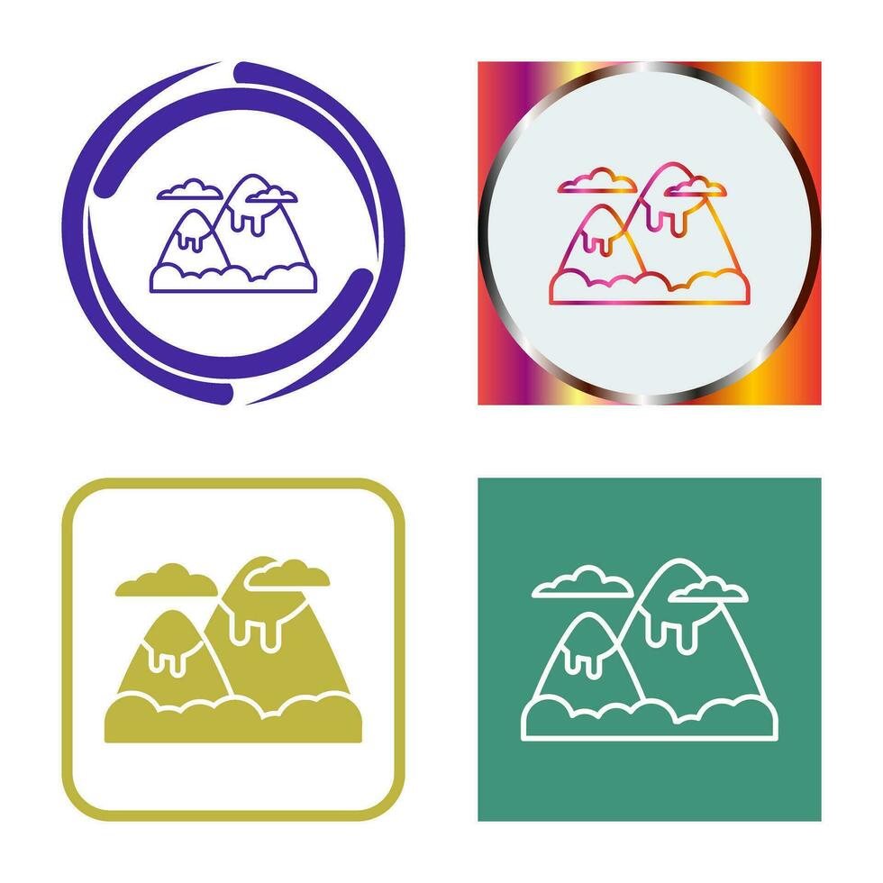 berg vector pictogram