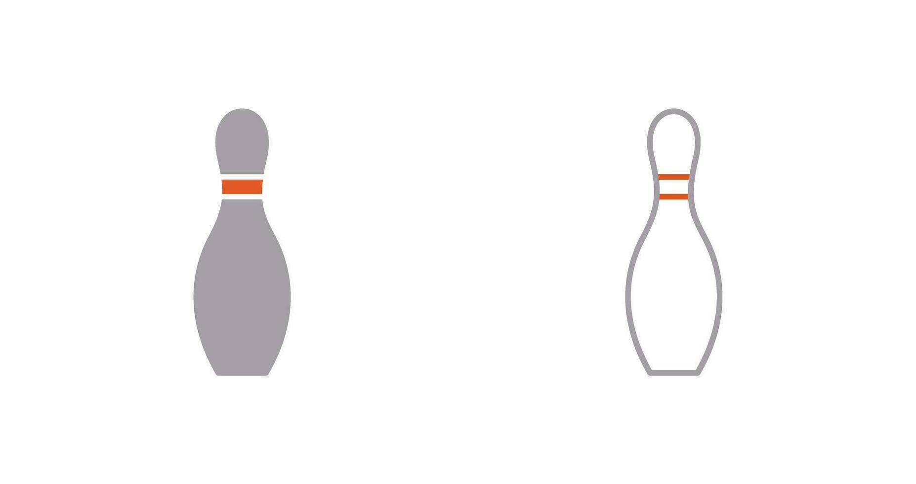 uniek bowling pin vector icoon