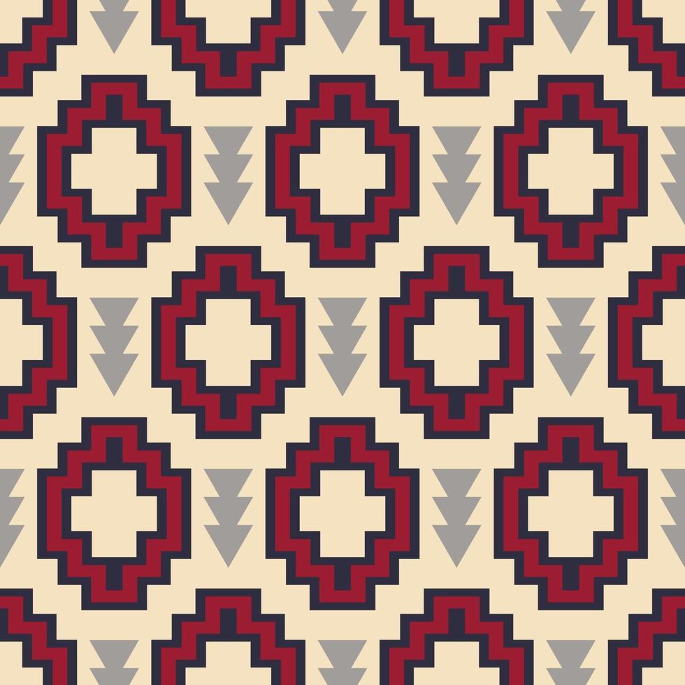 tribal zuidwestelijke inheemse Amerikaanse navajo patroon vector