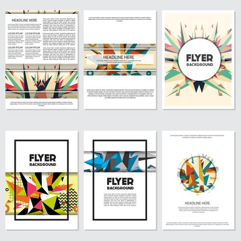 Laag Poly Flyer stijl achtergrond ontwerpsjabloon vector