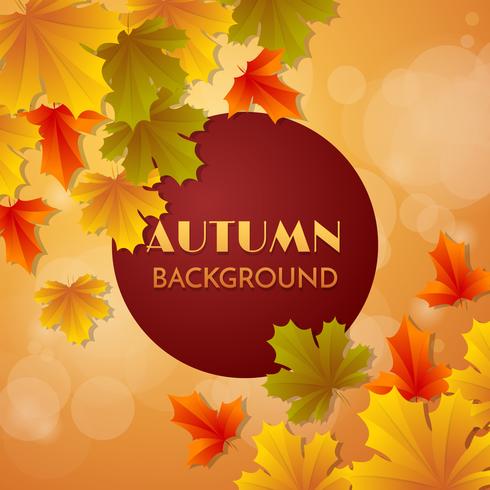 herfst verkoop sjabloon banner Vector achtergrond