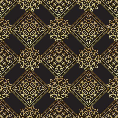 Vintage luxe gouden achtergrondart deco vector