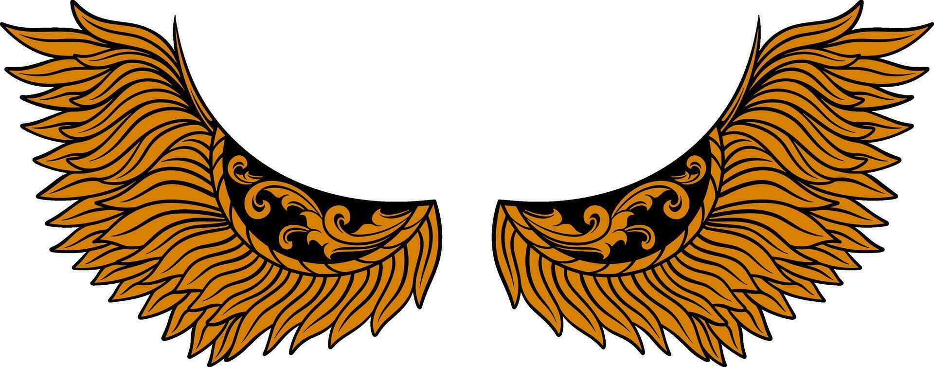 adelaar Vleugels vector ontwerp. illustratie
