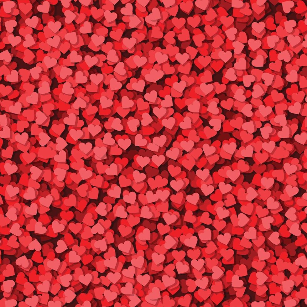 hart confetti Valentijnsdag achtergrond sjabloon voor uw ontwerp vector