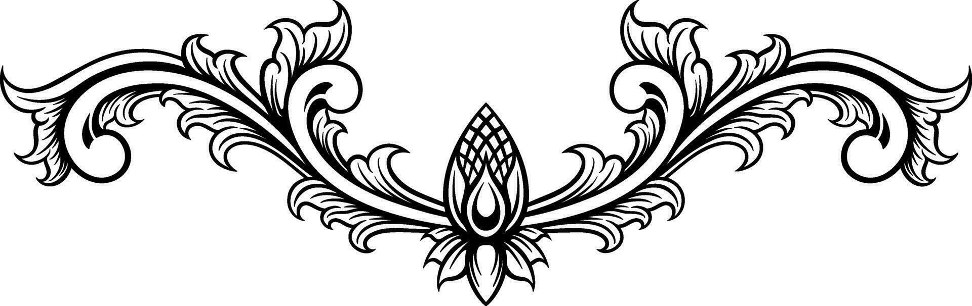 luxe kader ornament bruiloft decoratie vector