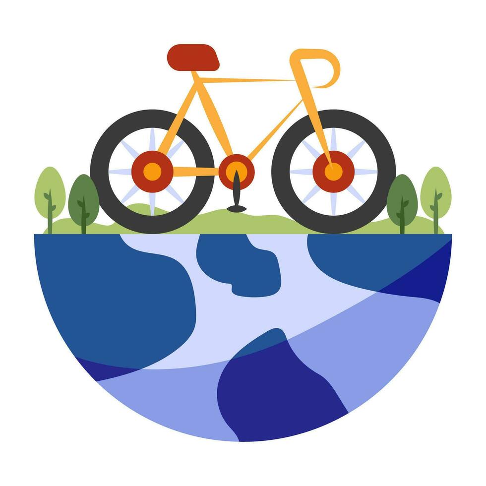 premie downloaden icoon van wereld fiets dag vector