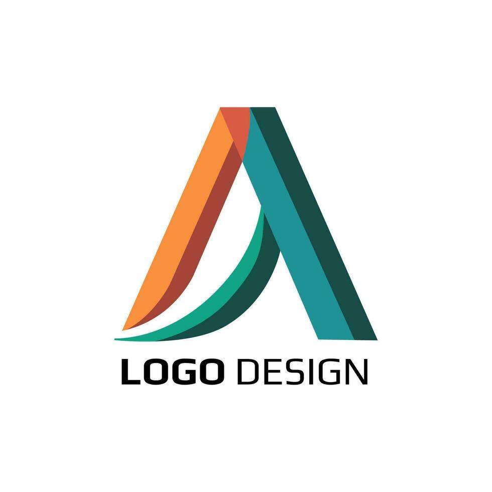 een brief embleem, premie vector een abstract logo ontwerp