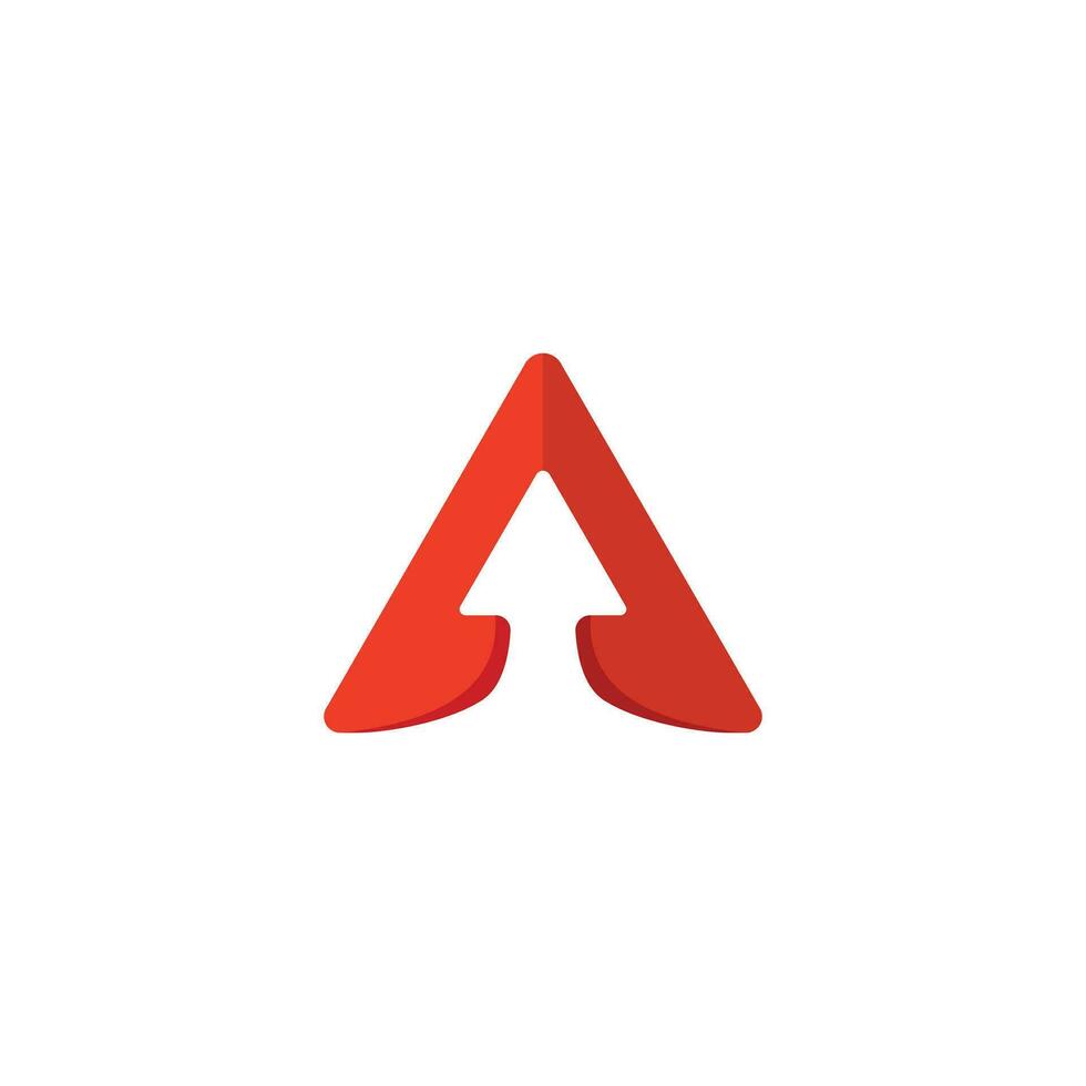 abstract bedrijf logo icoon met pijl vector