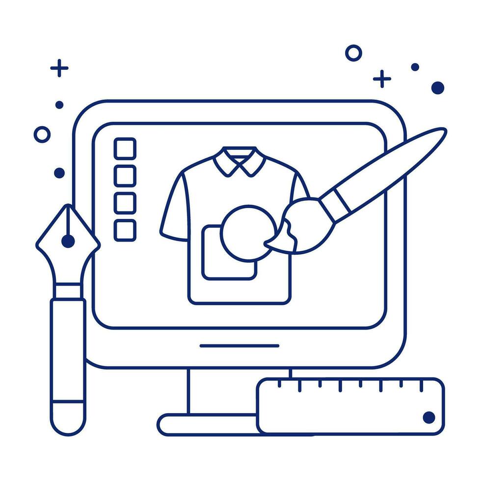 een icoon ontwerp van overhemd ontwerp vector