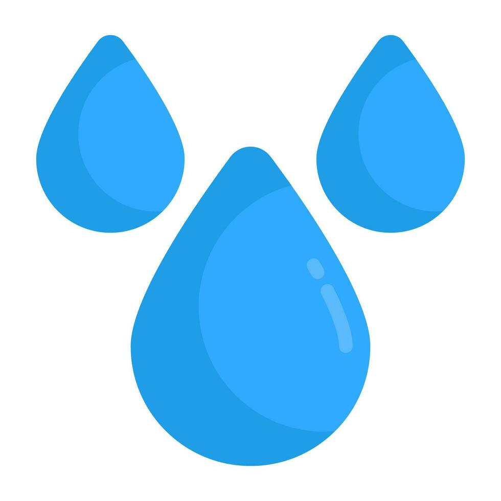 een icoon ontwerp van regendruppels vector