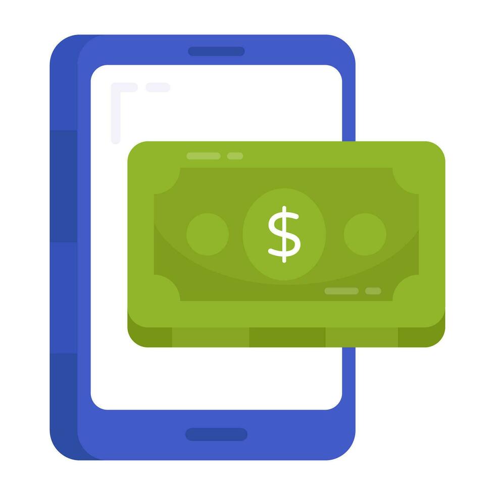 perfect ontwerp icoon van mobiel geld vector