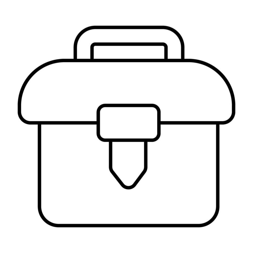 een lineair ontwerp icoon van toolkit vector