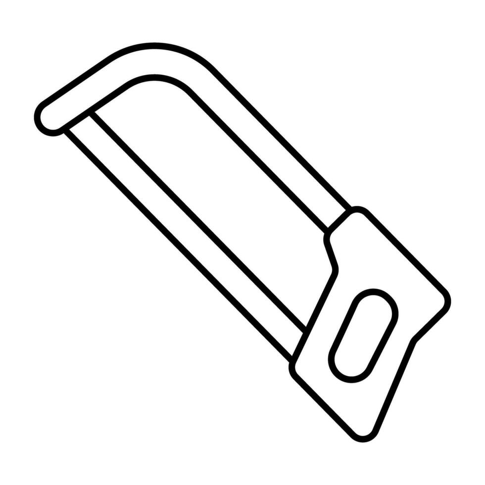 een gereedschapspictogram voor houtsnijden, vectorontwerp van zaag vector