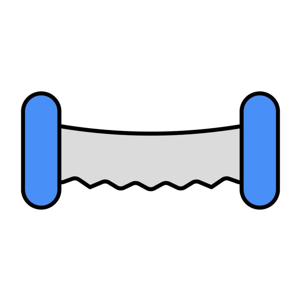 een gereedschapspictogram voor houtsnijden, vectorontwerp van zaag vector