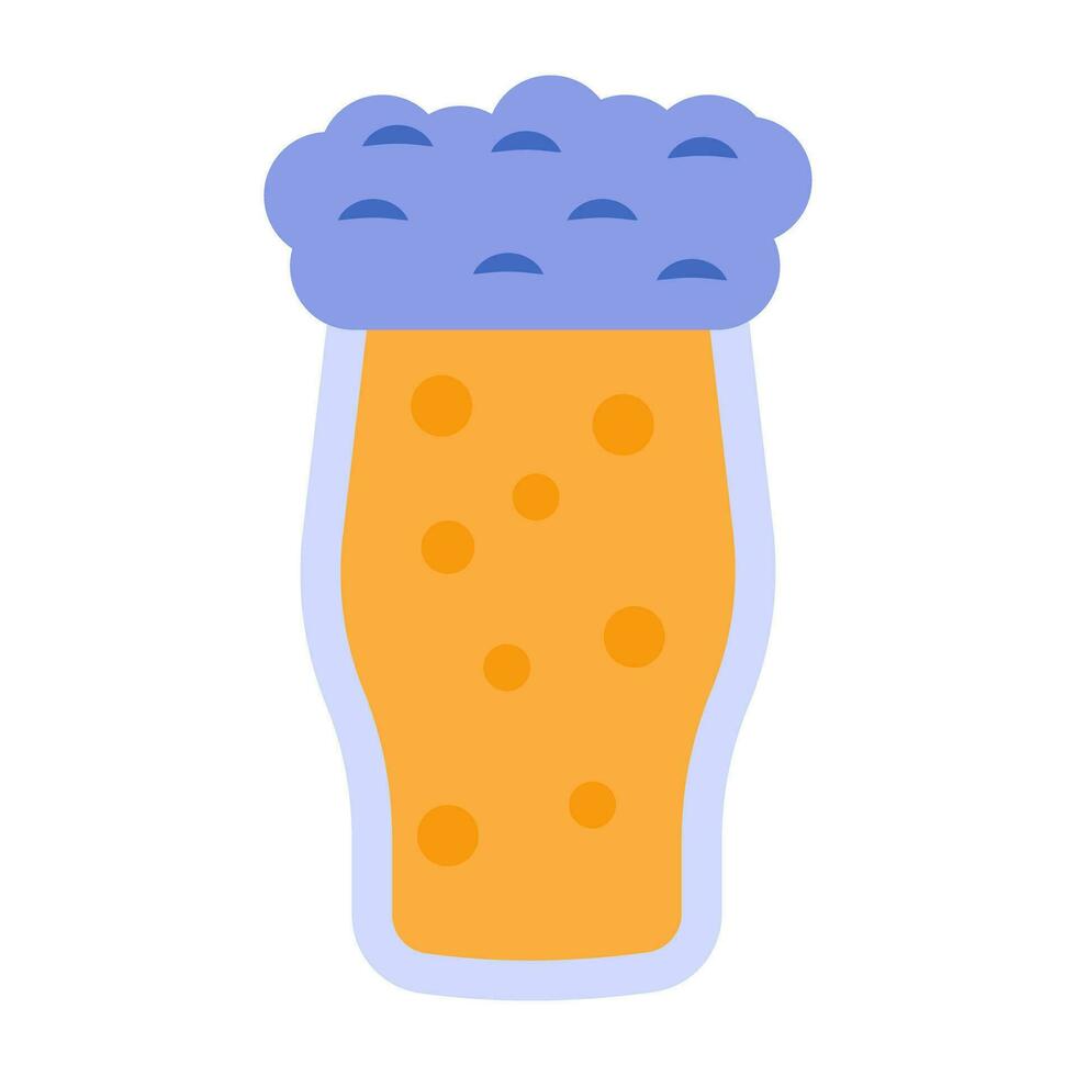 modern ontwerp icoon van bier glas vector