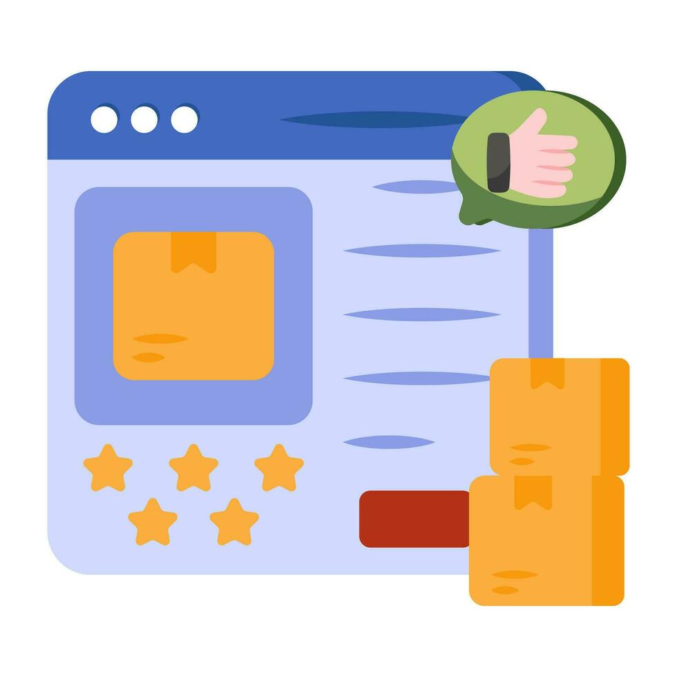 een icoon ontwerp van online pakket vector