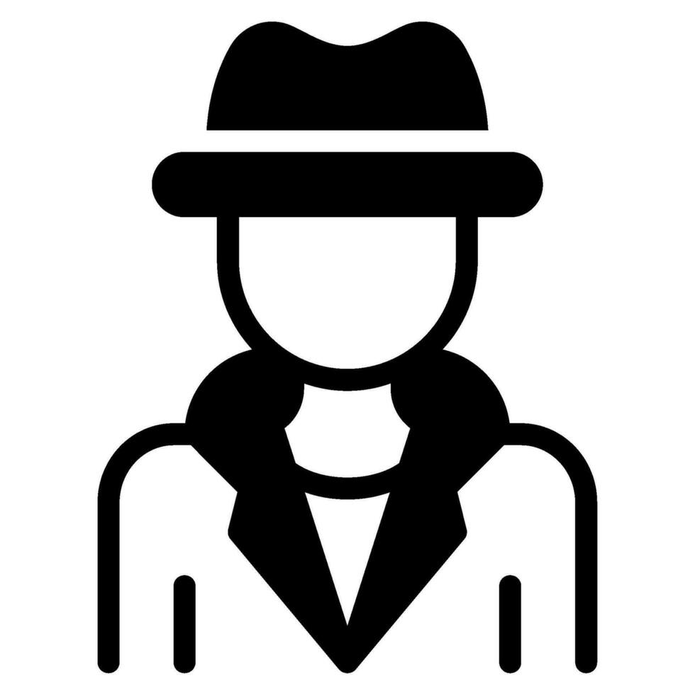 detective icoon illustratie voor uiux, infografisch, enz vector