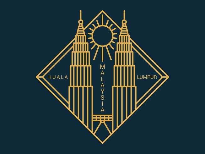 Mooie Kuala Lumpur Vector