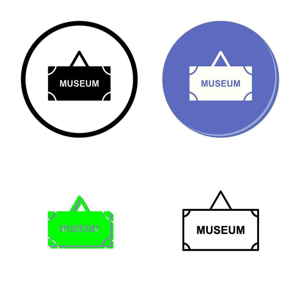 museum label vector icoon