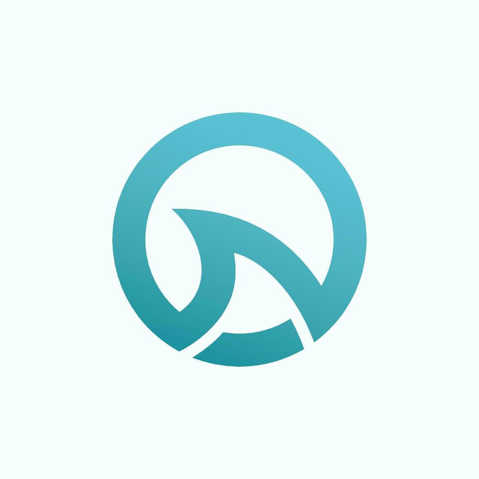 haai vin logo symbool vector illustratie