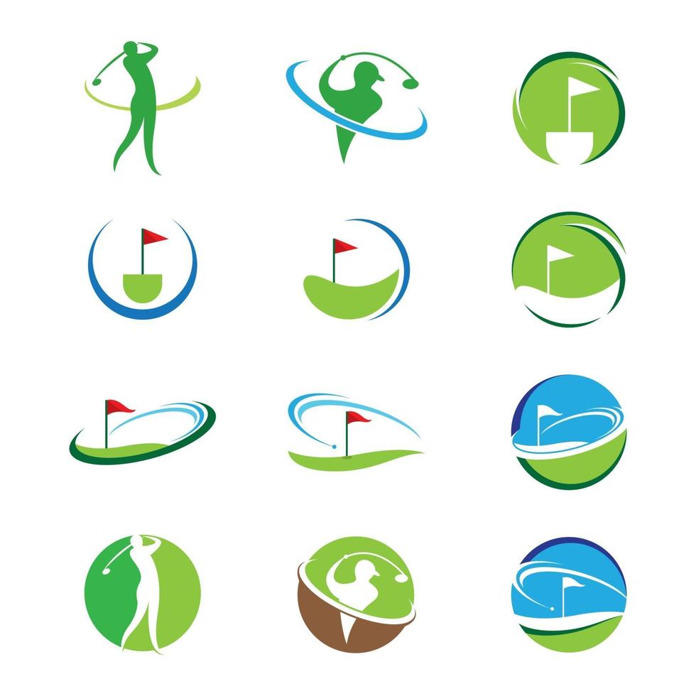 golf logo vector pictogram