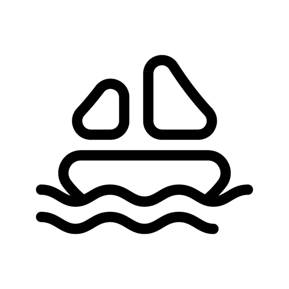 jacht icoon vector symbool ontwerp illustratie