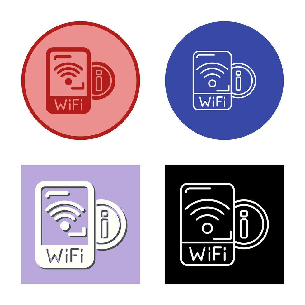 Wifi signaal vector icoon