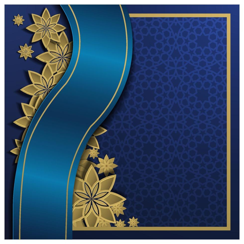 groet islamitisch bloemmotief vector design met Arabische kalligrafie