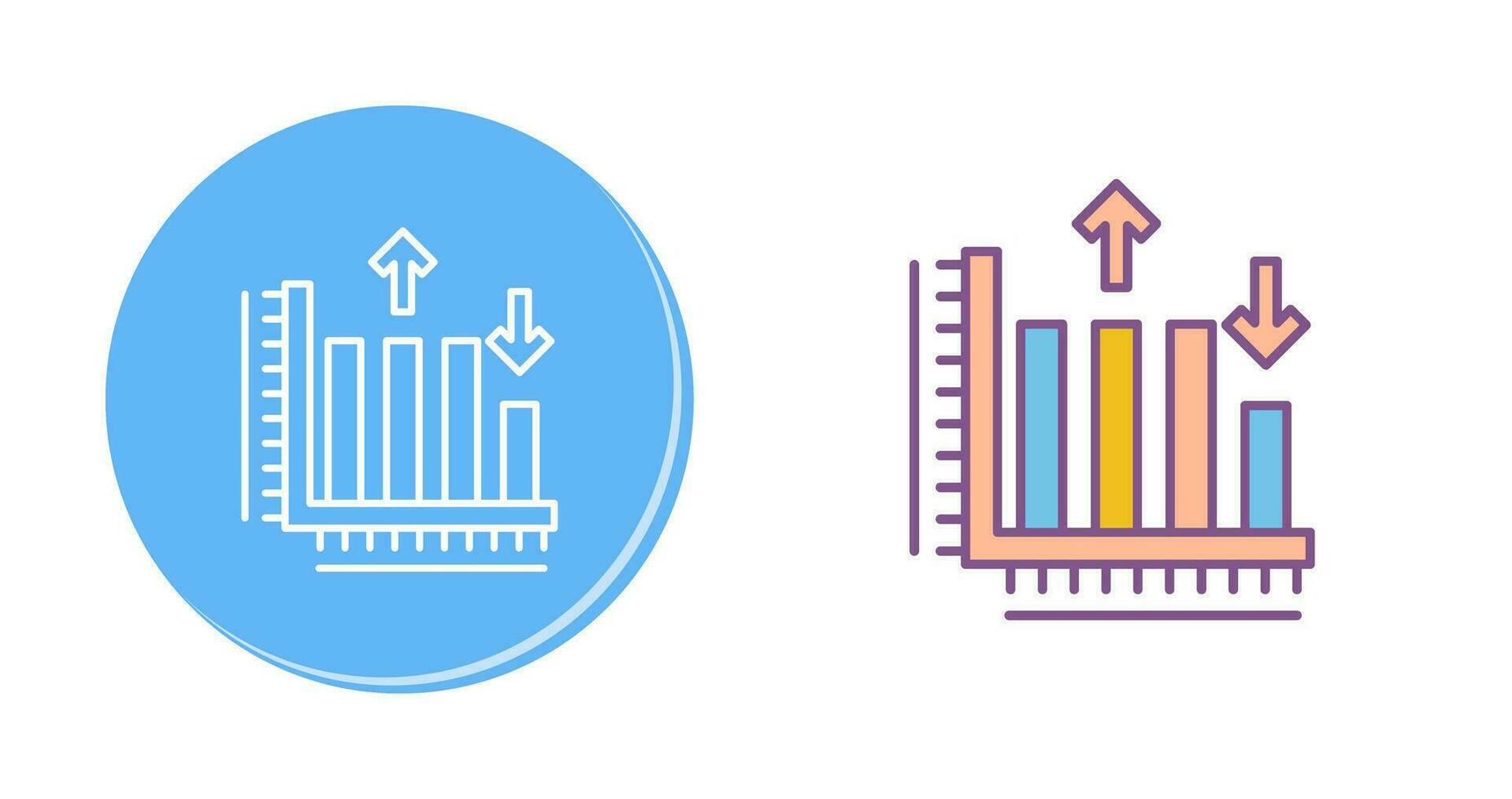 bar diagram vector icoon