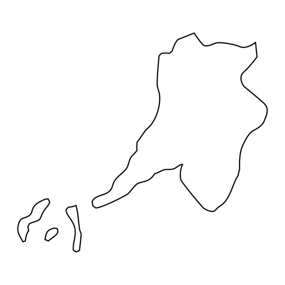 conakry regio kaart, hoofdstad stad van Guinea. vector illustratie.