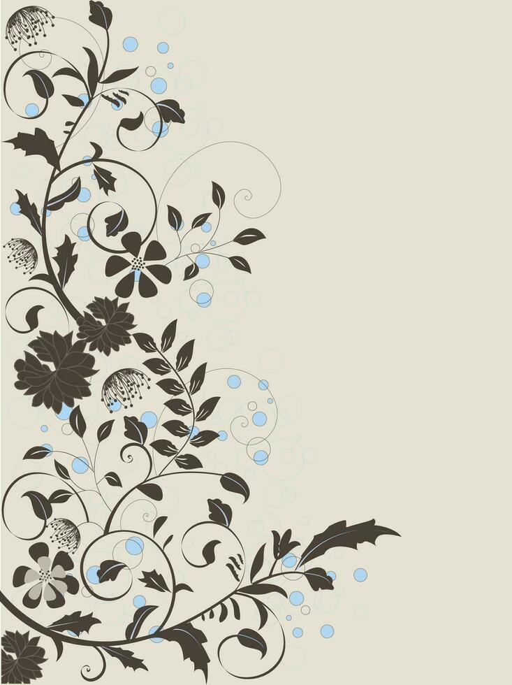 wijnoogst uitnodiging kaart met elegant retro bloemen ontwerp vector