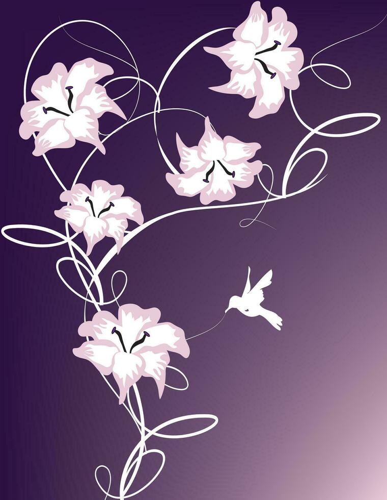 abstract bloemen achtergrond met plaats voor uw tekst vector