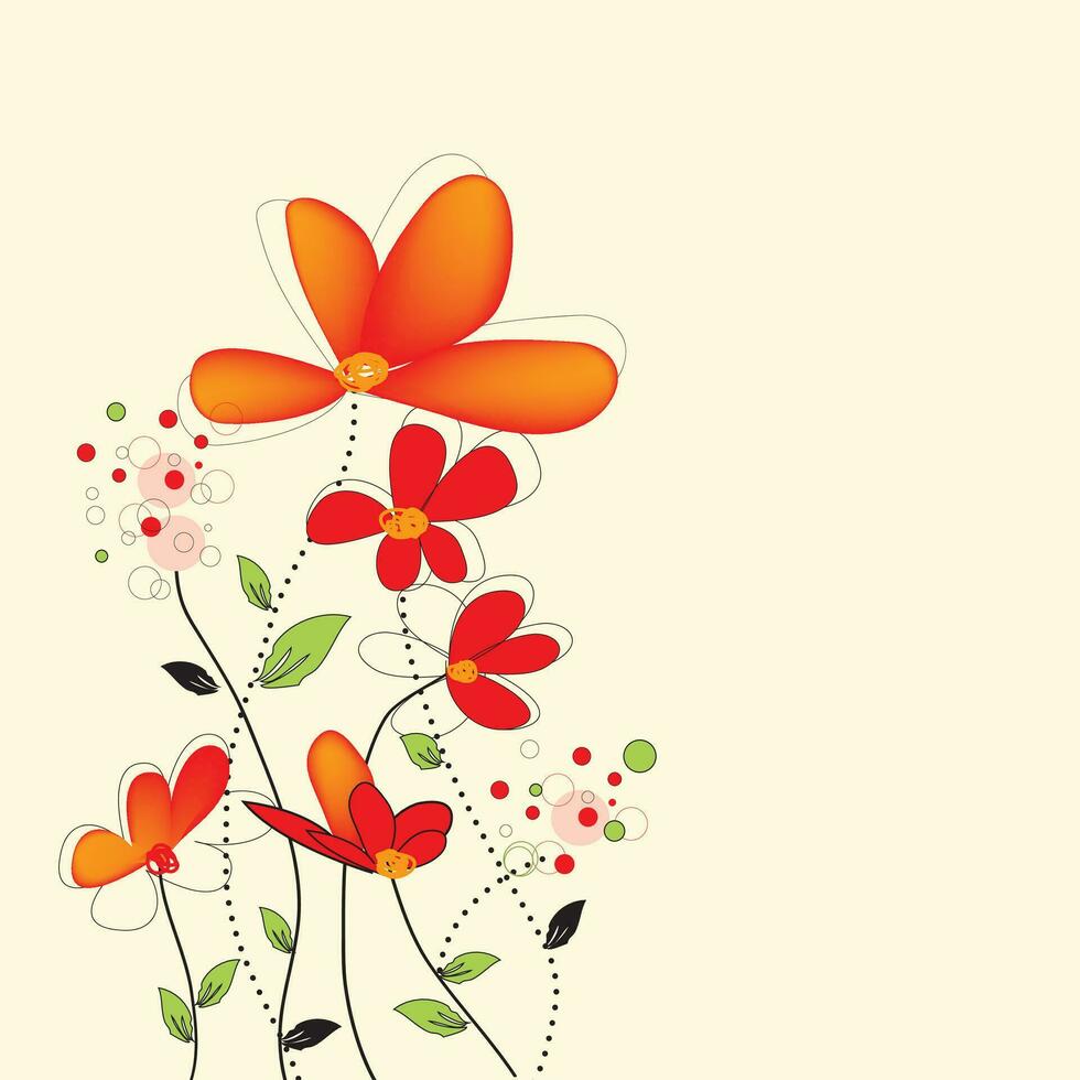 wijnoogst uitnodiging kaart met elegant retro abstract bloemen ontwerp vector