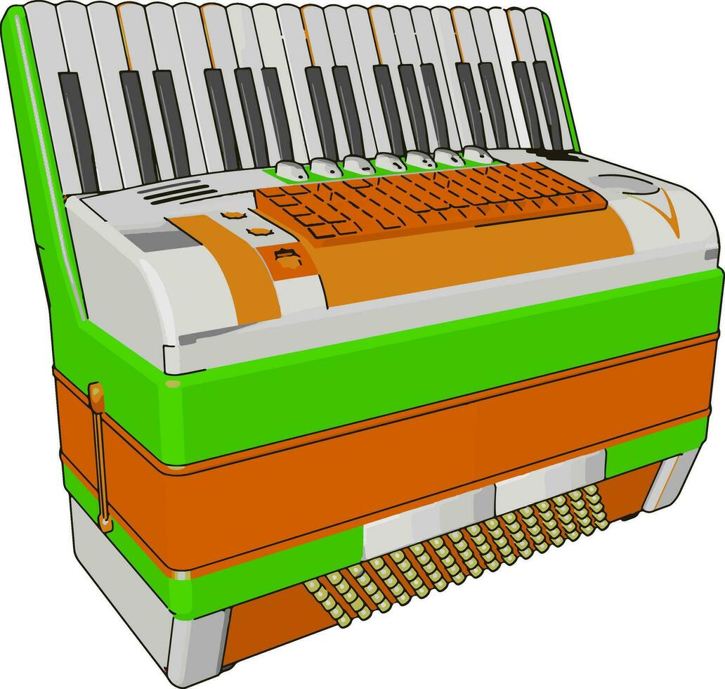 raar synthesizers, illustratie, vector Aan wit achtergrond.