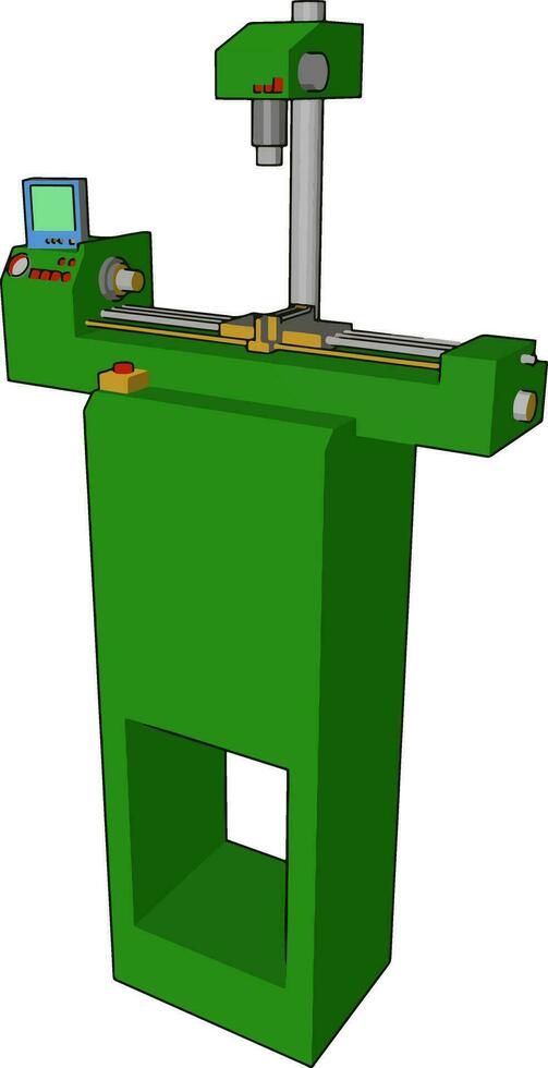 gemakkelijk naar omgaan met machine vector of kleur illustratie