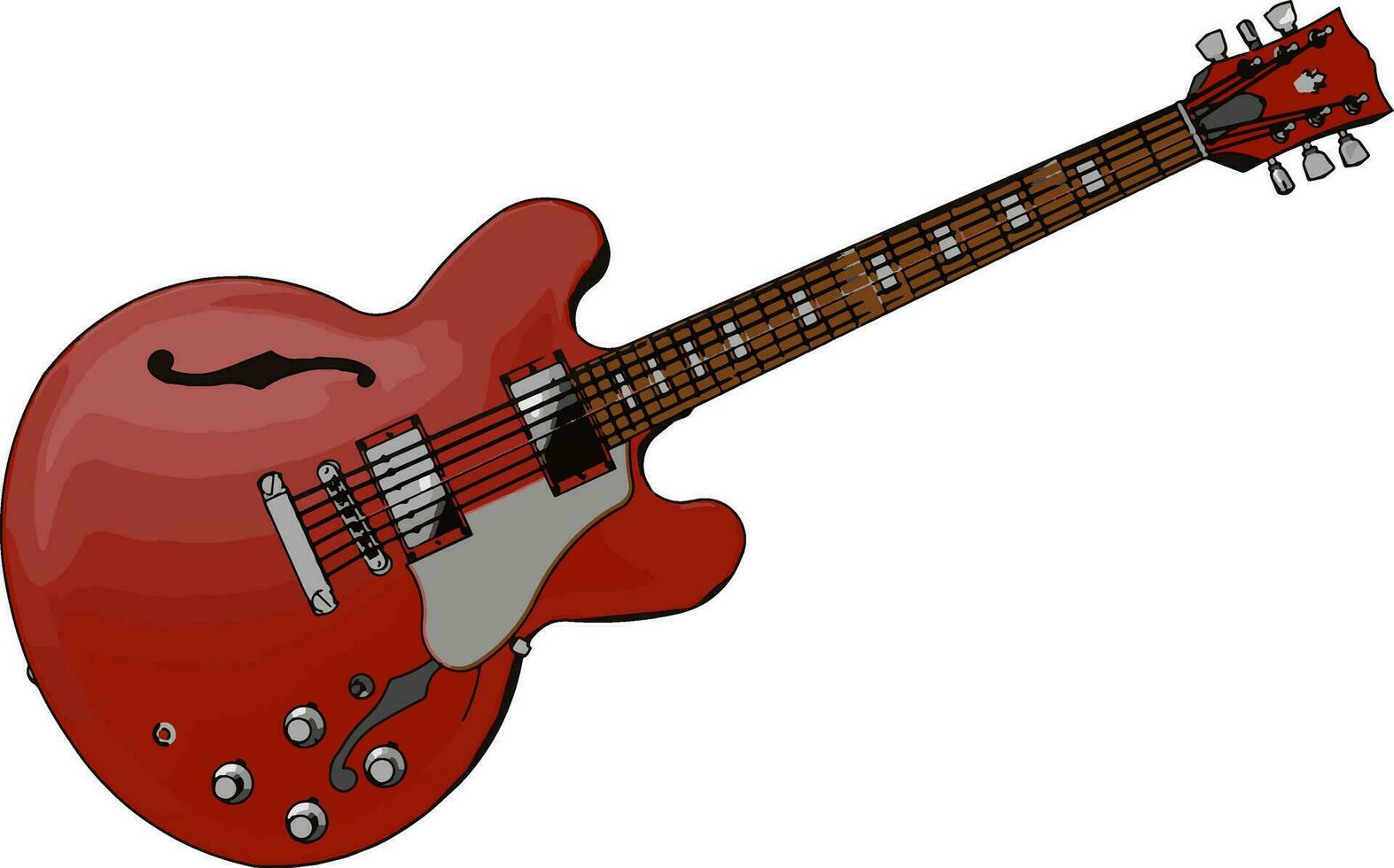 gitaar een musical instrument vector of kleur illustratie