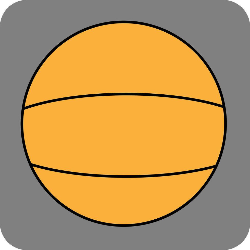 basketbal bal, icoon, vector Aan wit achtergrond.