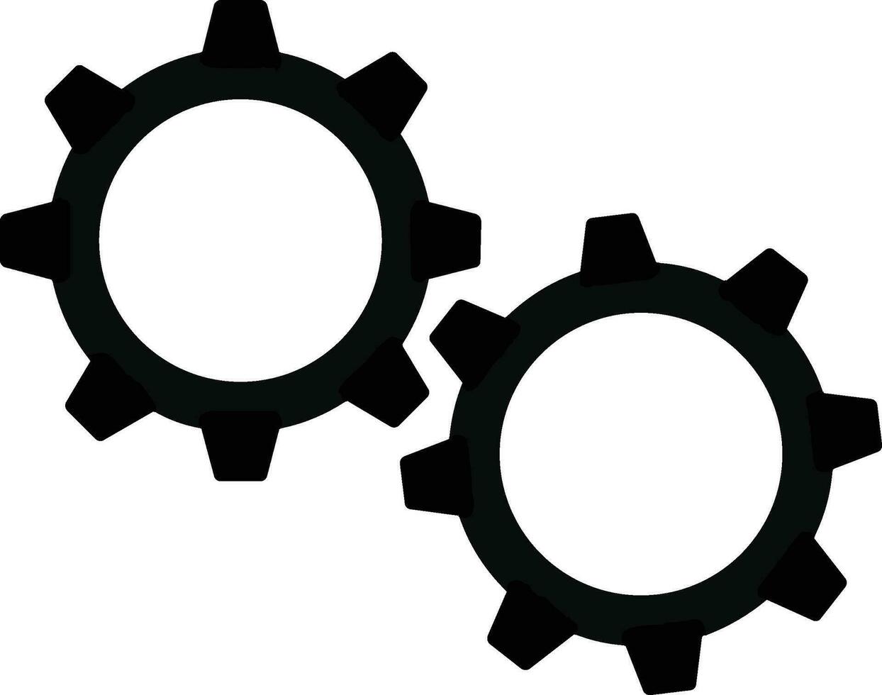 uitrusting instelling symbool icoon vector afbeelding. illustratie van de industrieel wiel mechine mechanisme ontwerp beeld